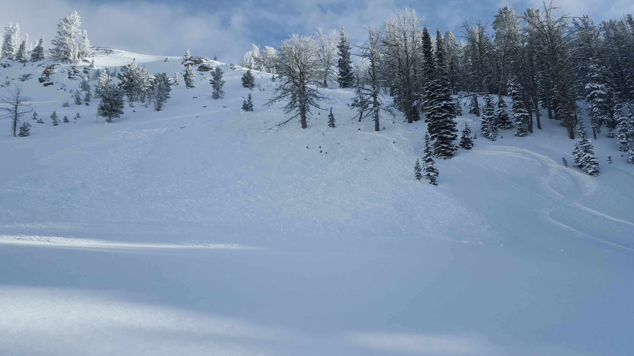 Skier triggered avalanche - Crazy Mountains 