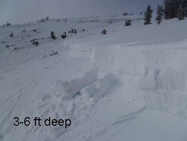 Mt Abundance Avalanche Crown Mt Abundance Avalanche Crown