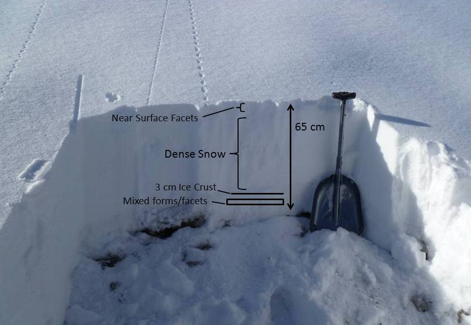 Snowpack near the Ramp - Bridger Range Snowpack near the Ramp - Bridger Range
