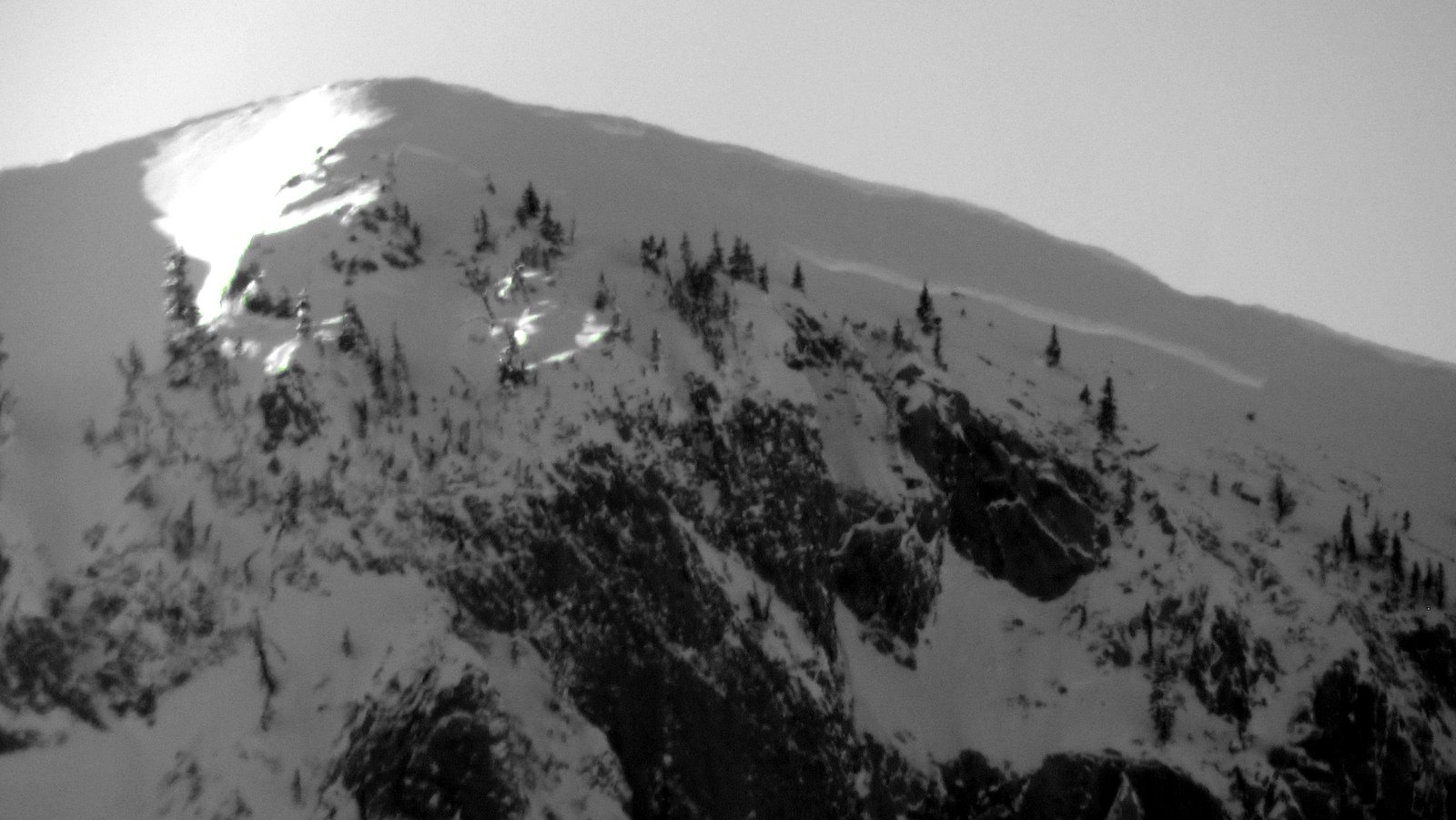 Natural Avalanche - Northern Bridger Range Natural Avalanche - Northern Bridger Range