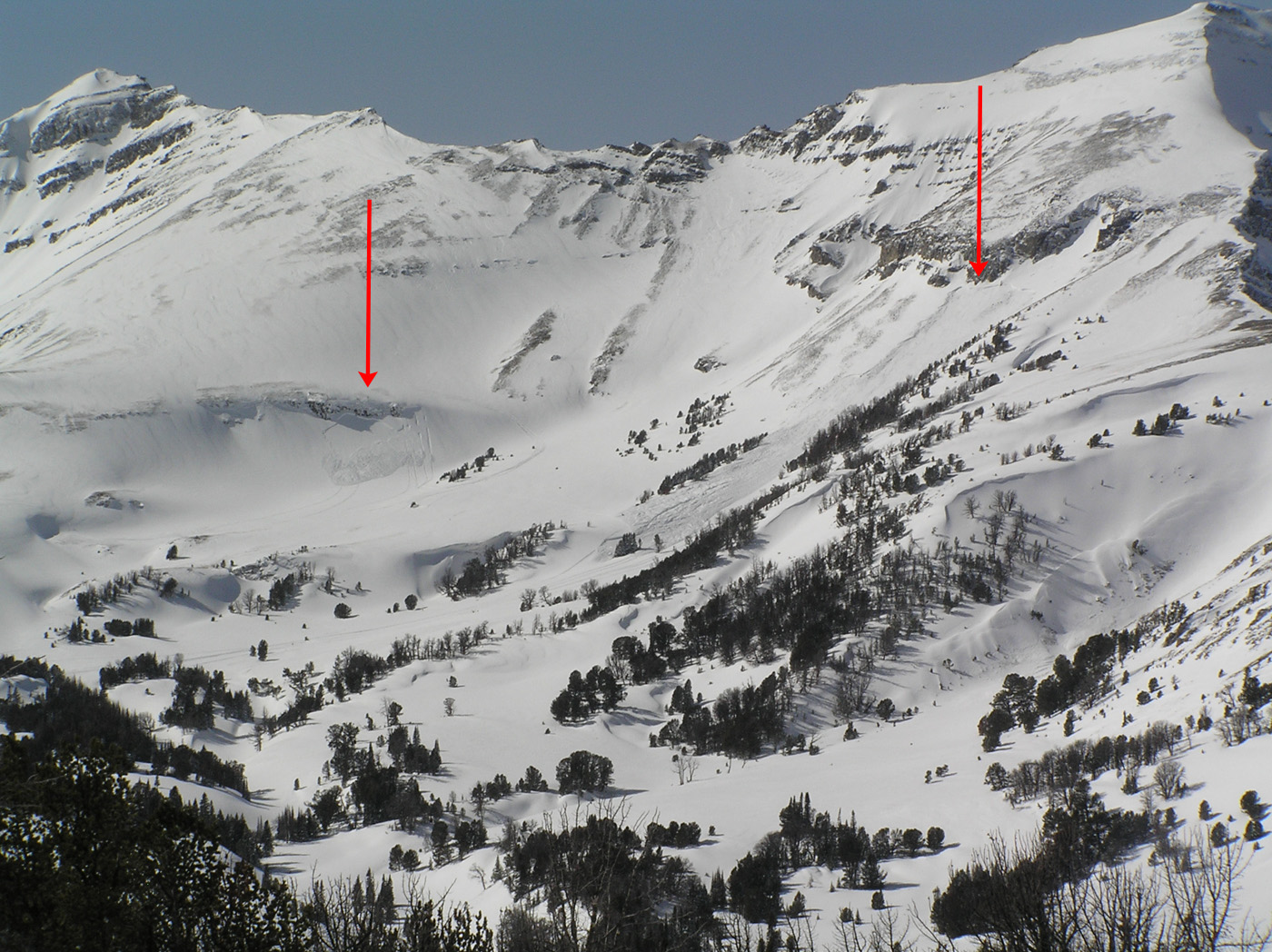 Two Avalanches on Cedar Mountain Two Avalanches on Cedar Mountain