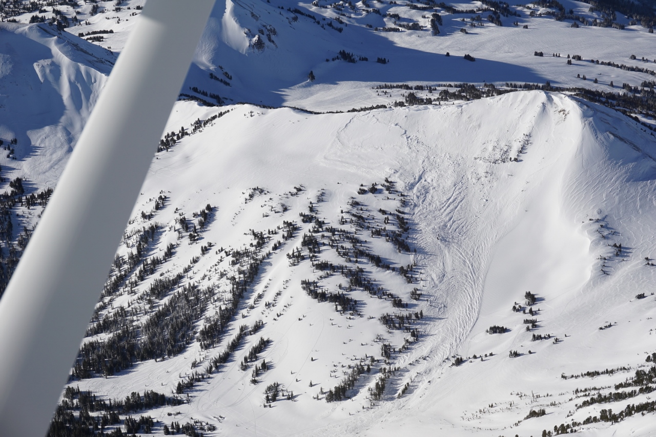 From the Air: Avalanche on Fisher Peak From the Air: Avalanche on Fisher Peak