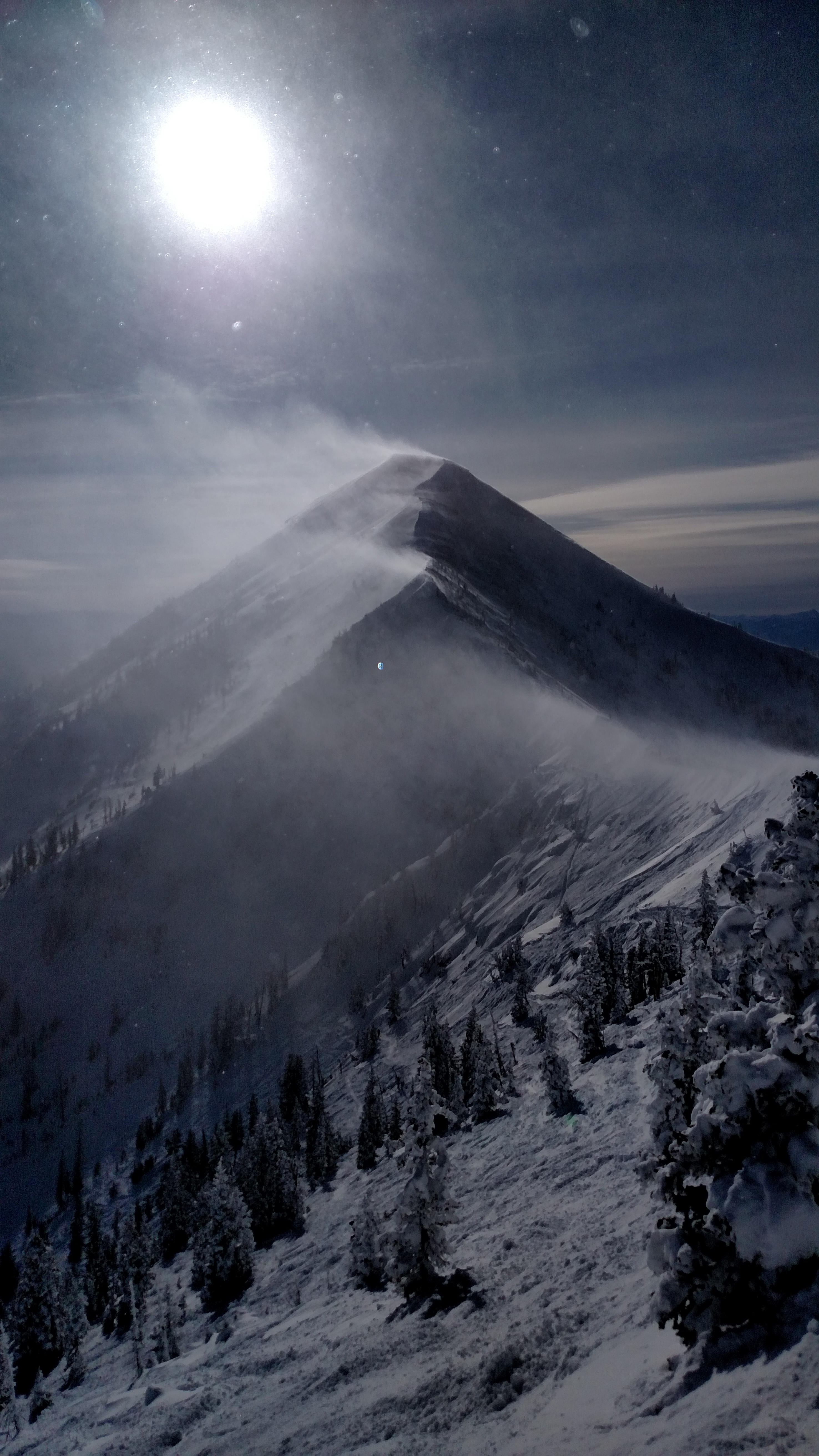 Wind Transport on Saddle Peak