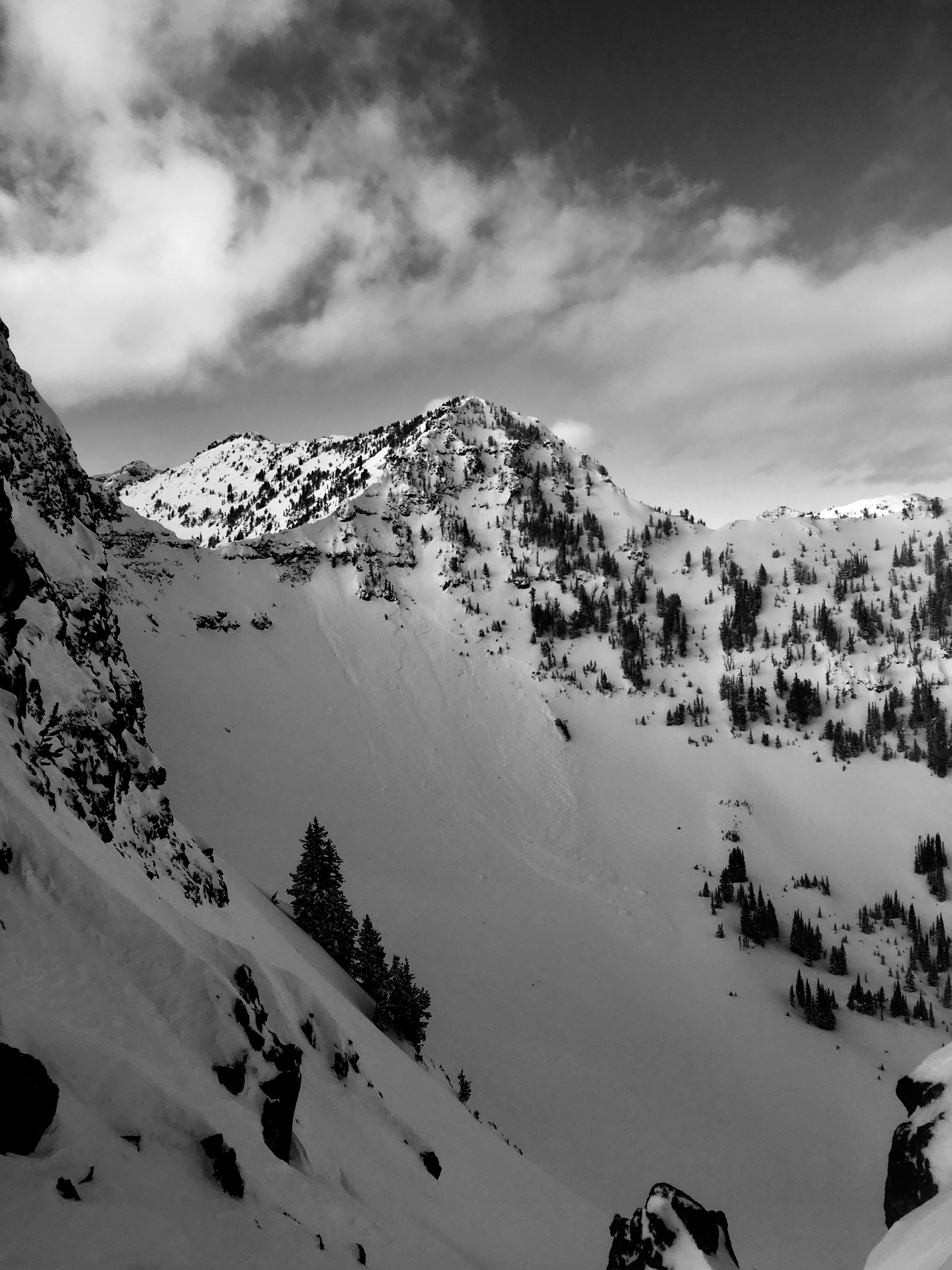 Avalanche near Divide Peak in Hyalite Avalanche near Divide Peak in Hyalite