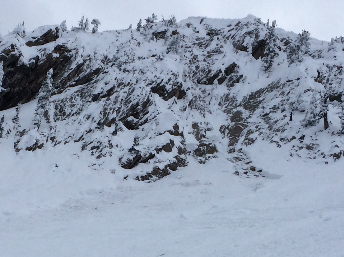 Cornice triggered avalanche Cornice triggered avalanche