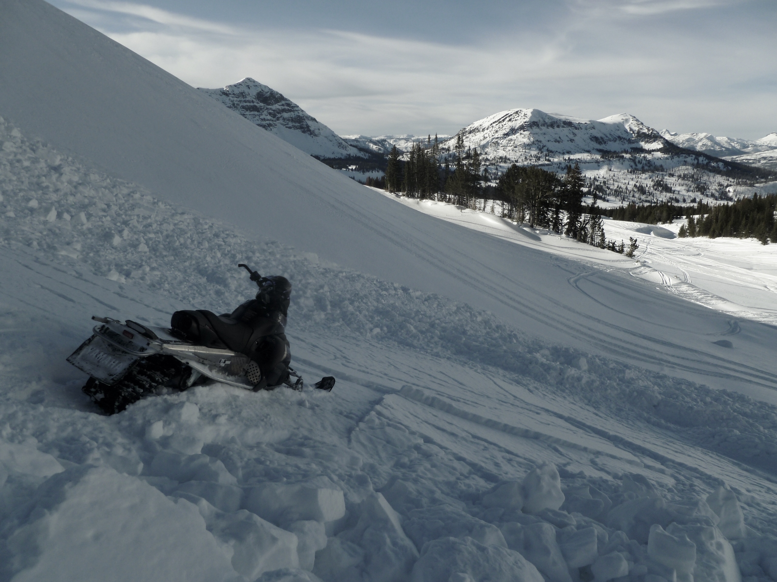 Crown Butte Avalanche Debris