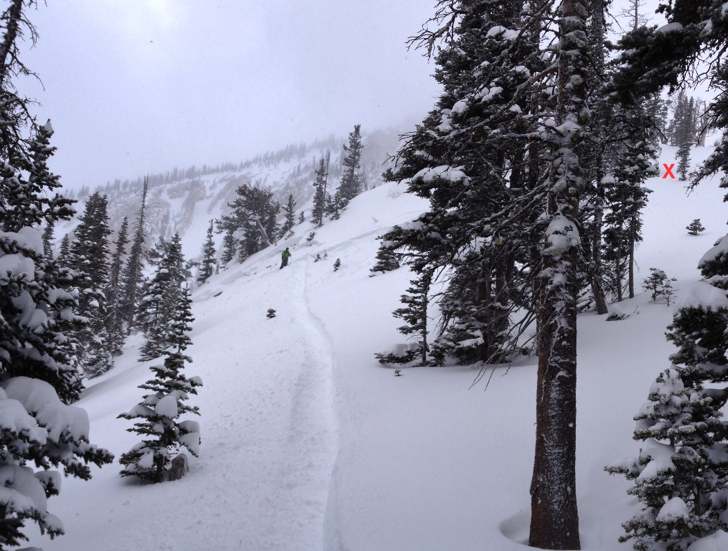 Skier Triggered Slide Bridger Range Skier Triggered Slide Bridger Range