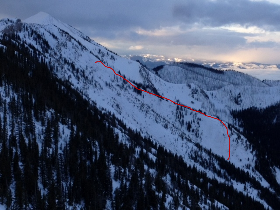 West Side Bridger Bowl Natural Avalanche West Side Bridger Bowl Natural Avalanche