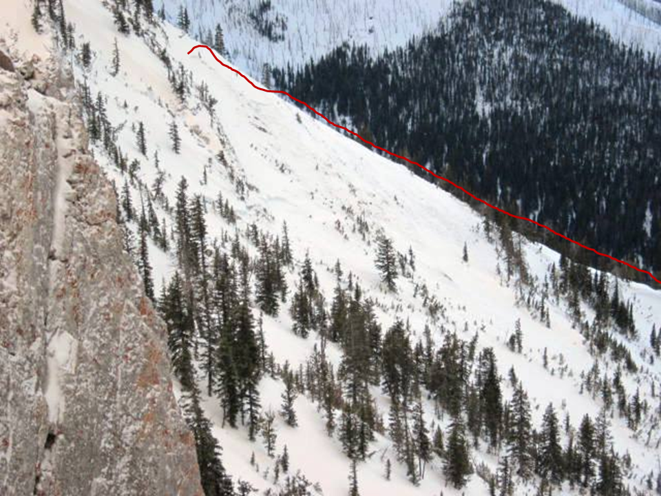West Side Bridger Bowl Natural Avalanche_Starting Zone West Side Bridger Bowl Natural Avalanche_Starting Zone