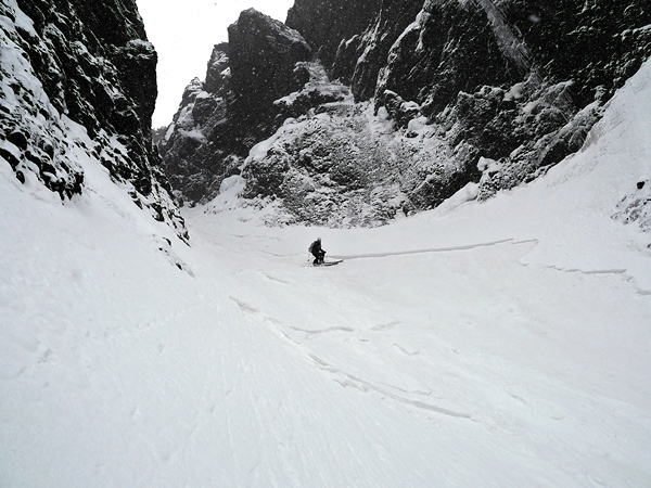 Skier triggered soft slab Skier triggered soft slab