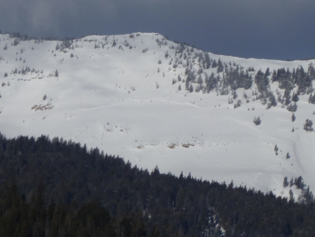 Natural Avalanche - Northern Bridger Range Natural Avalanche - Northern Bridger Range