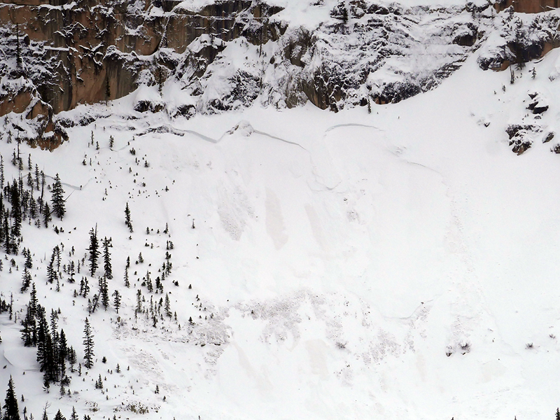 Avalanche in YNP from recent storm near Cooke 2 Avalanche in YNP from recent storm near Cooke 2