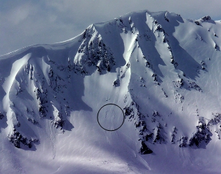 New snow avalanche near Cooke City New snow avalanche near Cooke City