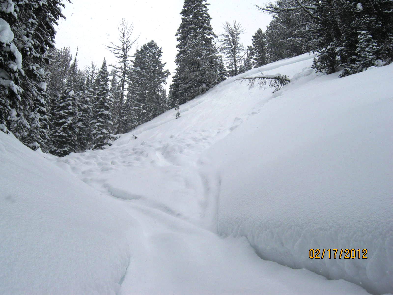 Human Triggered Avalanche Southern Madison Range Human Triggered Avalanche Southern Madison Range