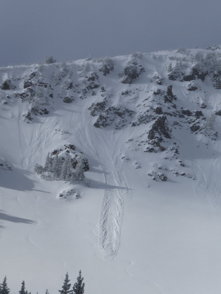 Loose snow avalanche - Mt. Blackmore 2/16/15 Loose snow avalanche - Mt. Blackmore 2/16/15