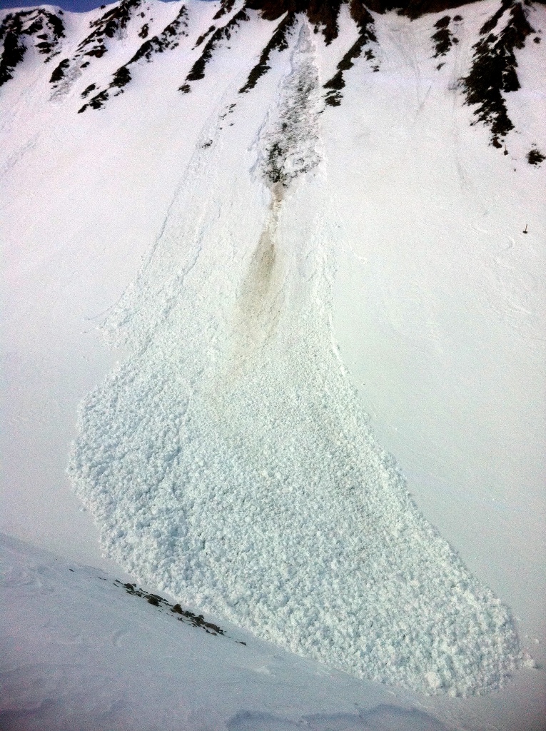 Wet loose avalanche - Northern Madison Range Wet loose avalanche - Northern Madison Range