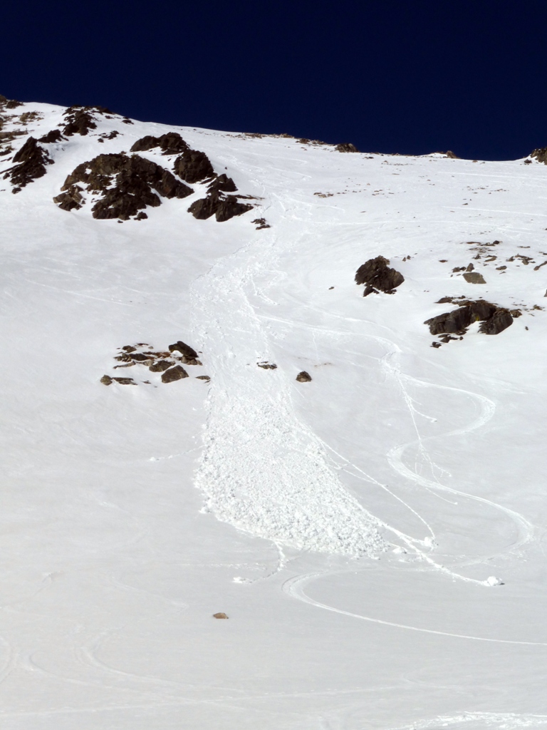 Wet loose avalanche - Beehive Basin 13 March 15 Wet loose avalanche - Beehive Basin 13 March 15